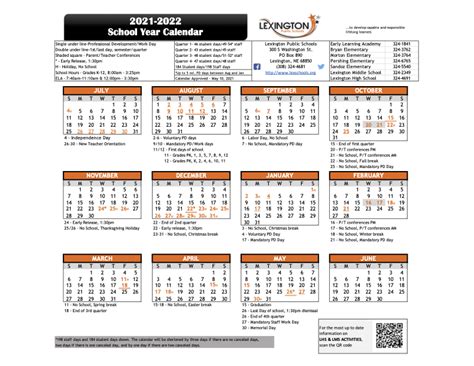 District 308 Calendar